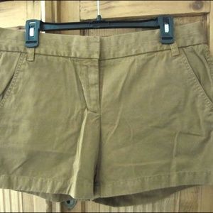 J Crew Chino Shorts Size 8 Honey Brown
